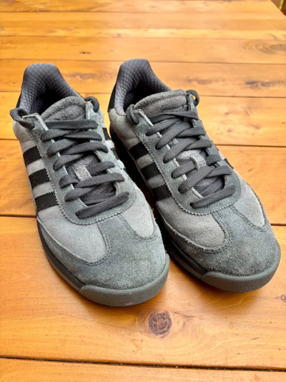 adidas Originals SL 72 RTN trefoil gray/black suede sneakers
